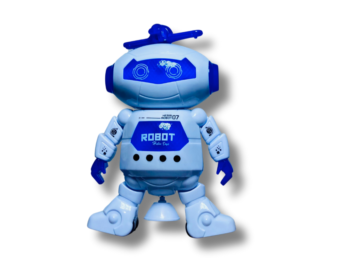 Toysery Electronic Walking Dancing Robot Toys With Music Lightening For Kids Boys Girls Toddlers, Battery Operated Included