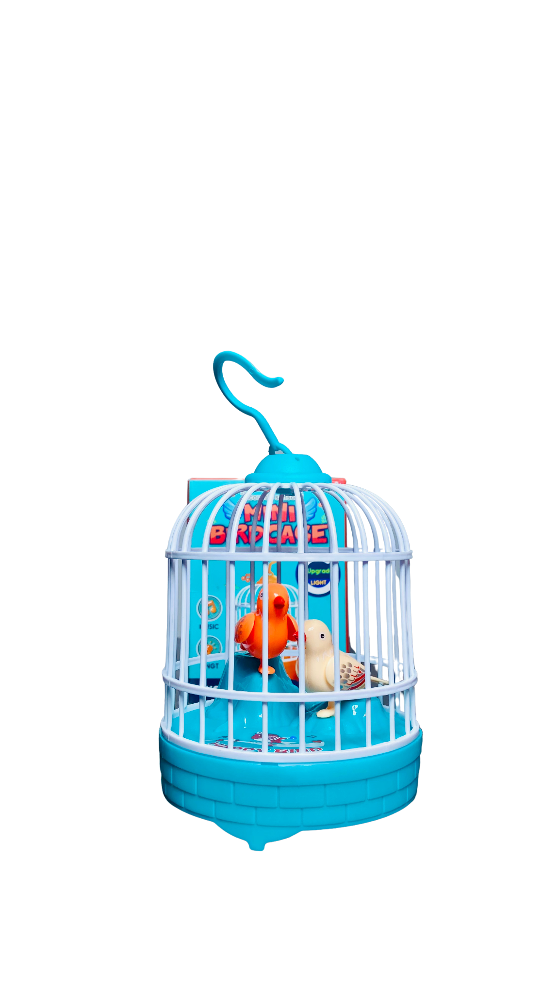 Mini Bird Cage Toy For Kids With Lights And Music Moving Birds