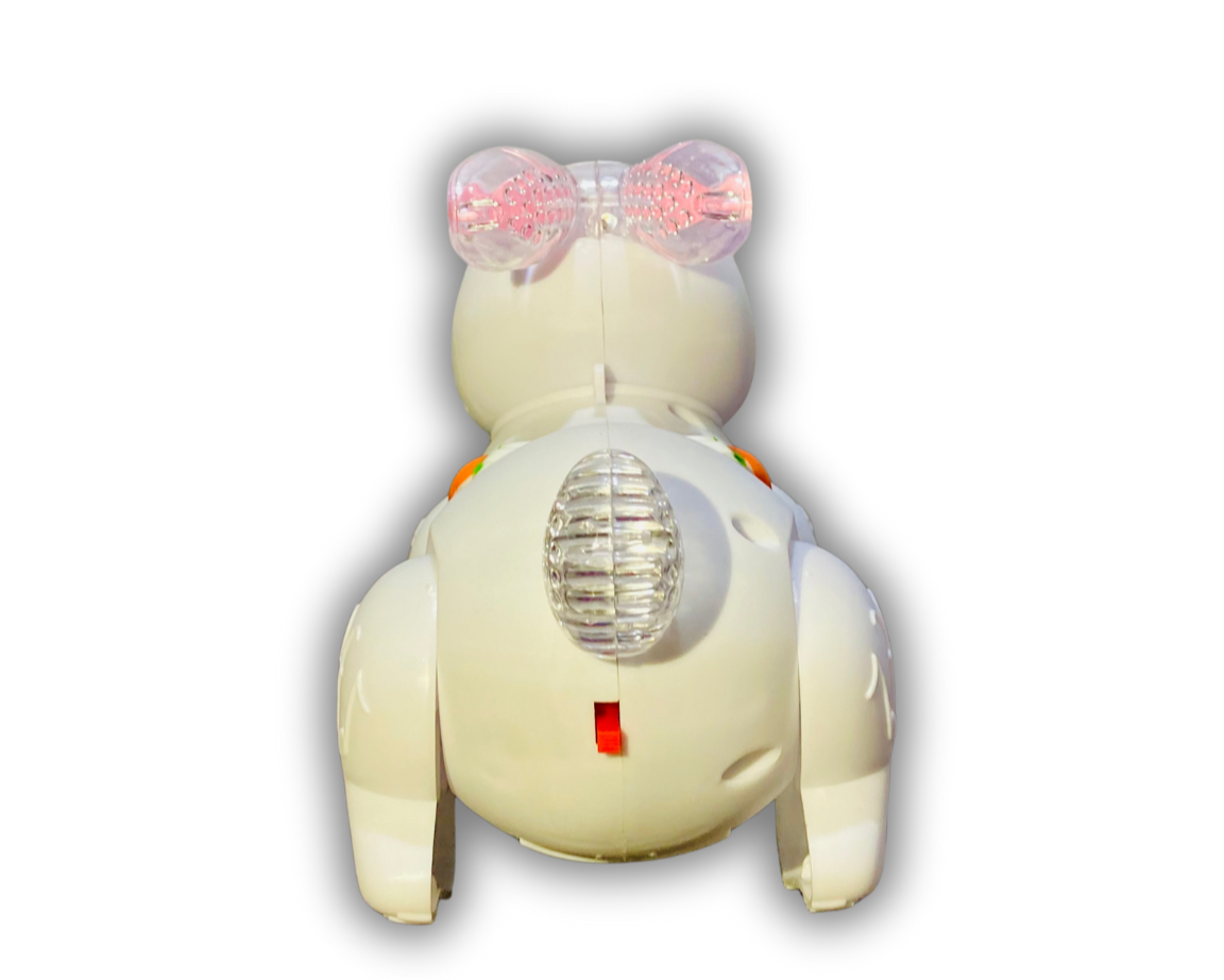 Electric Bunny Rabbit Walking Toy with Lights and Music
