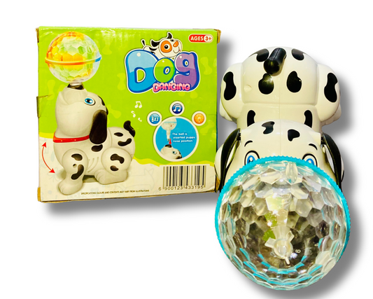 Dancing Dog With 360 Degree Rotating - White