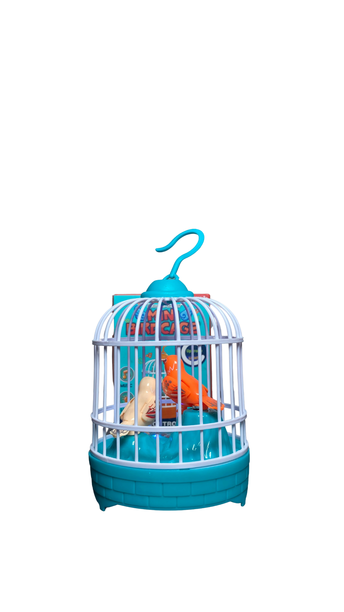 Mini Bird Cage Toy For Kids With Lights And Music Moving Birds