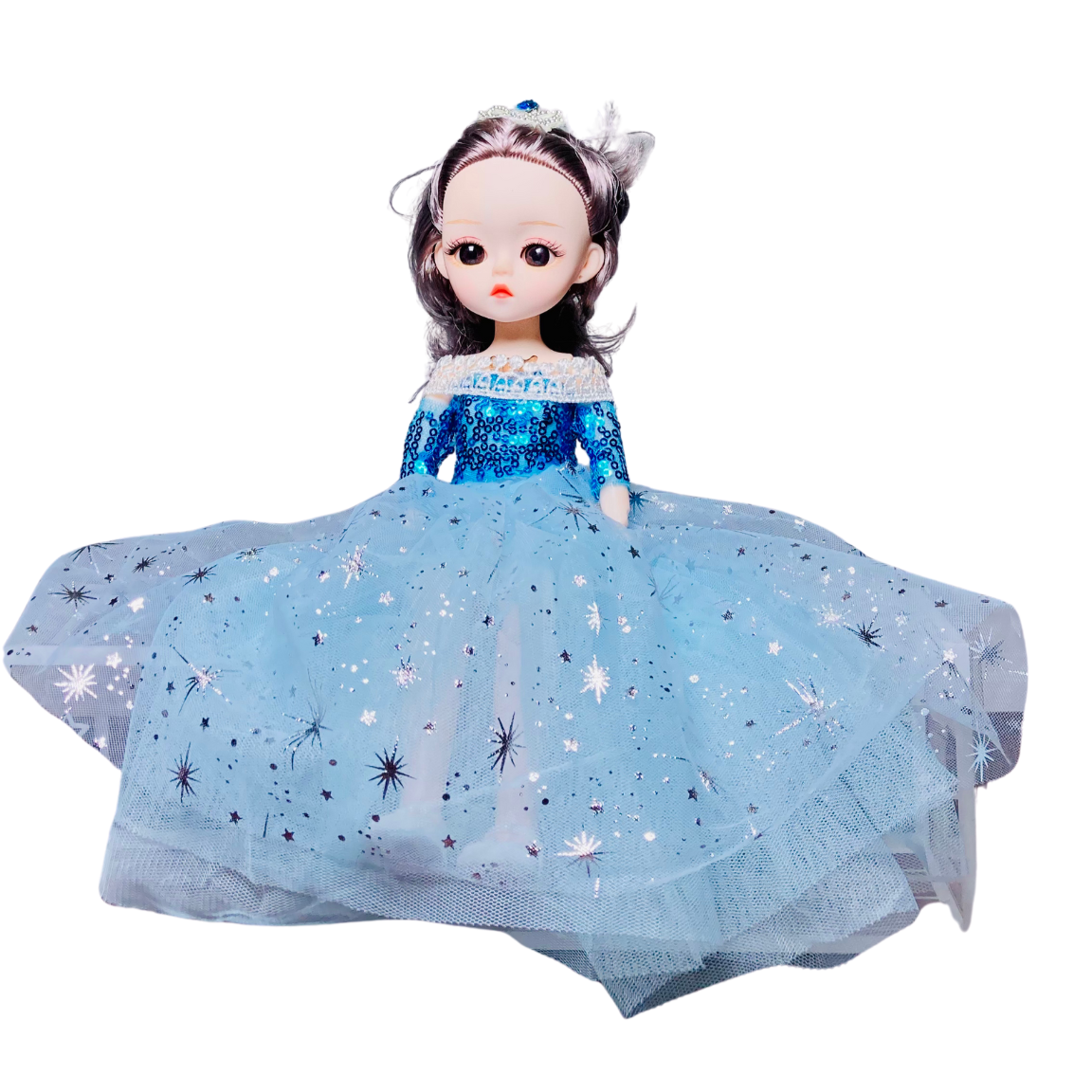 12-inch Adorable Bendable Doll With Beautiful Dress