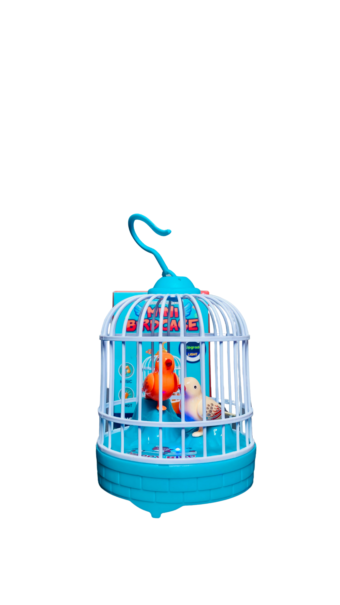 Mini Bird Cage Toy For Kids With Lights And Music Moving Birds
