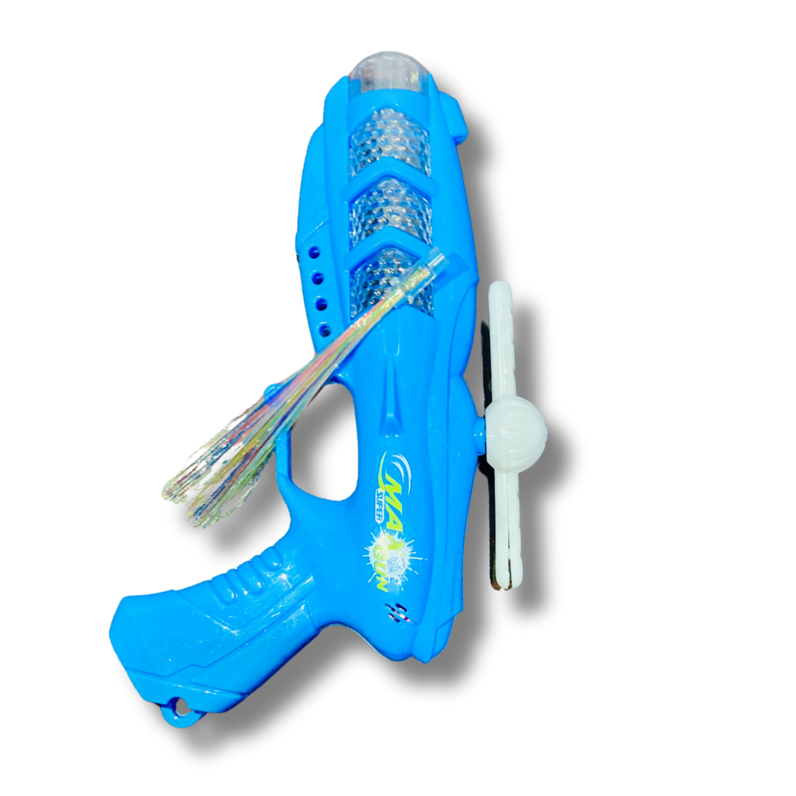 WISHKEY Miniature Laser Toy Action Gun with Rotating Fan & Flash Light, Thrilling Musical Sound Effects, Realistic Gun Game for Kids & Boys