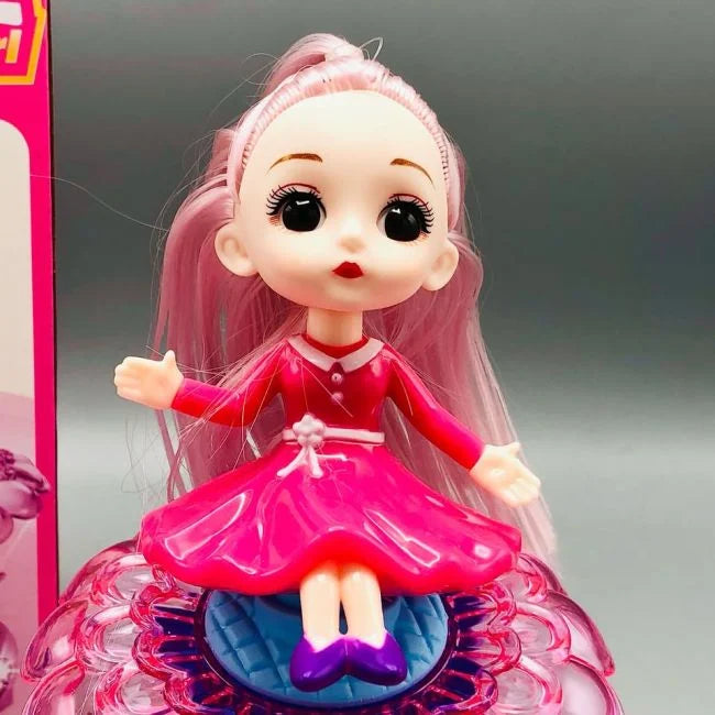 Rotate Petal Girl With Light & Sound