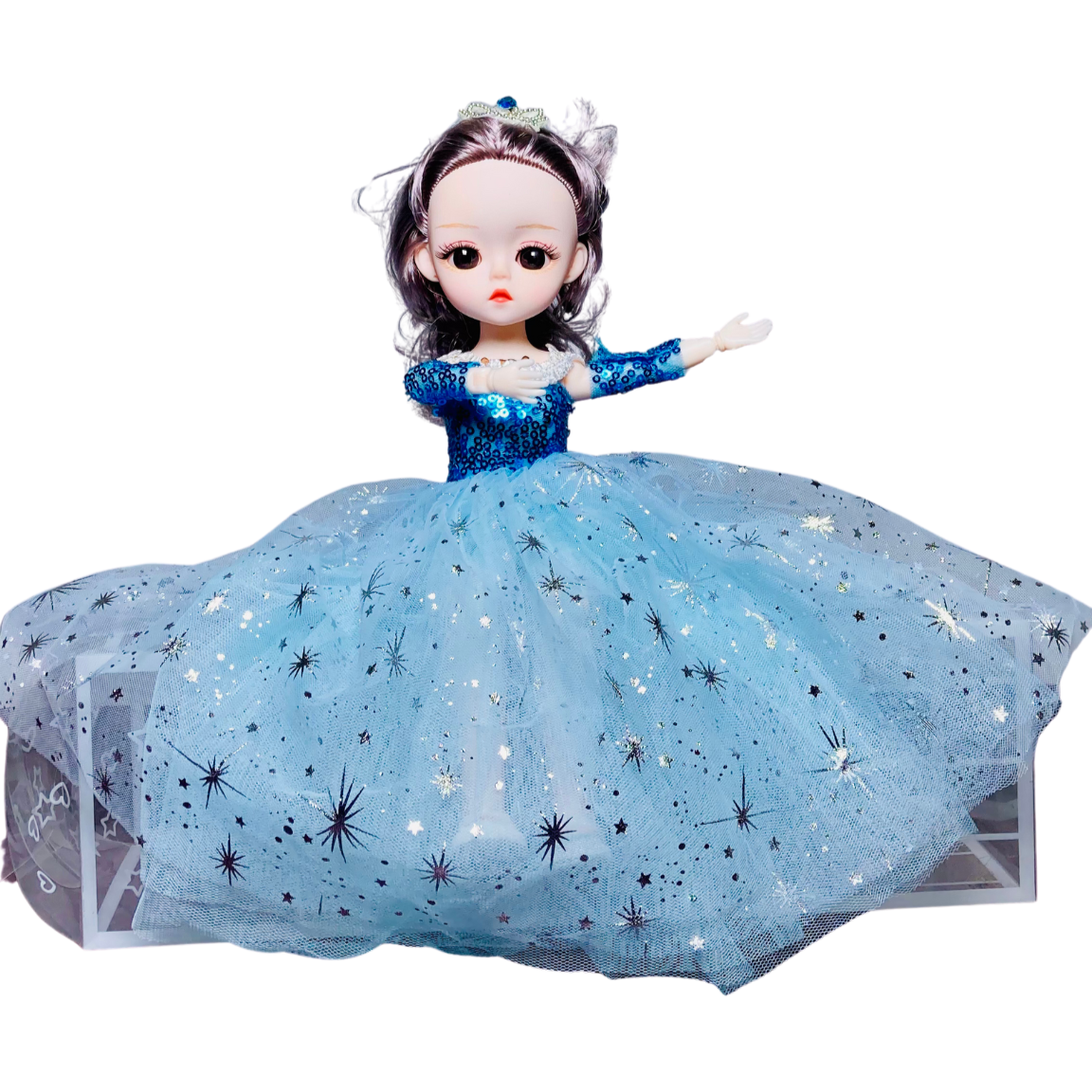 12-inch Adorable Bendable Doll With Beautiful Dress