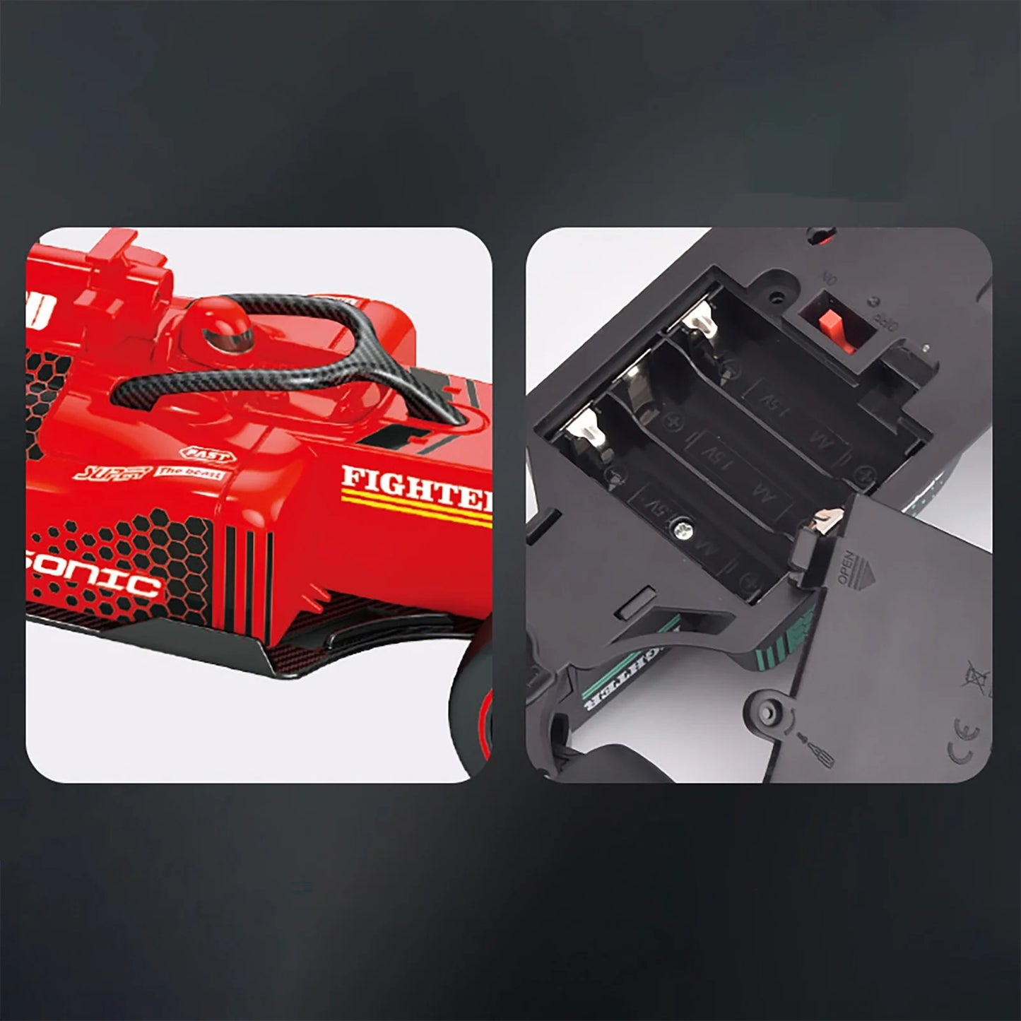 Drift Spray F1 Formula Remote Control Racing Car Rechargeable Multicolor