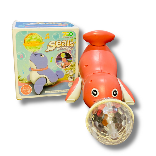 Electric Seal Dancing 360 Degree Rotation With Light & Music Fun Toy For Kids
