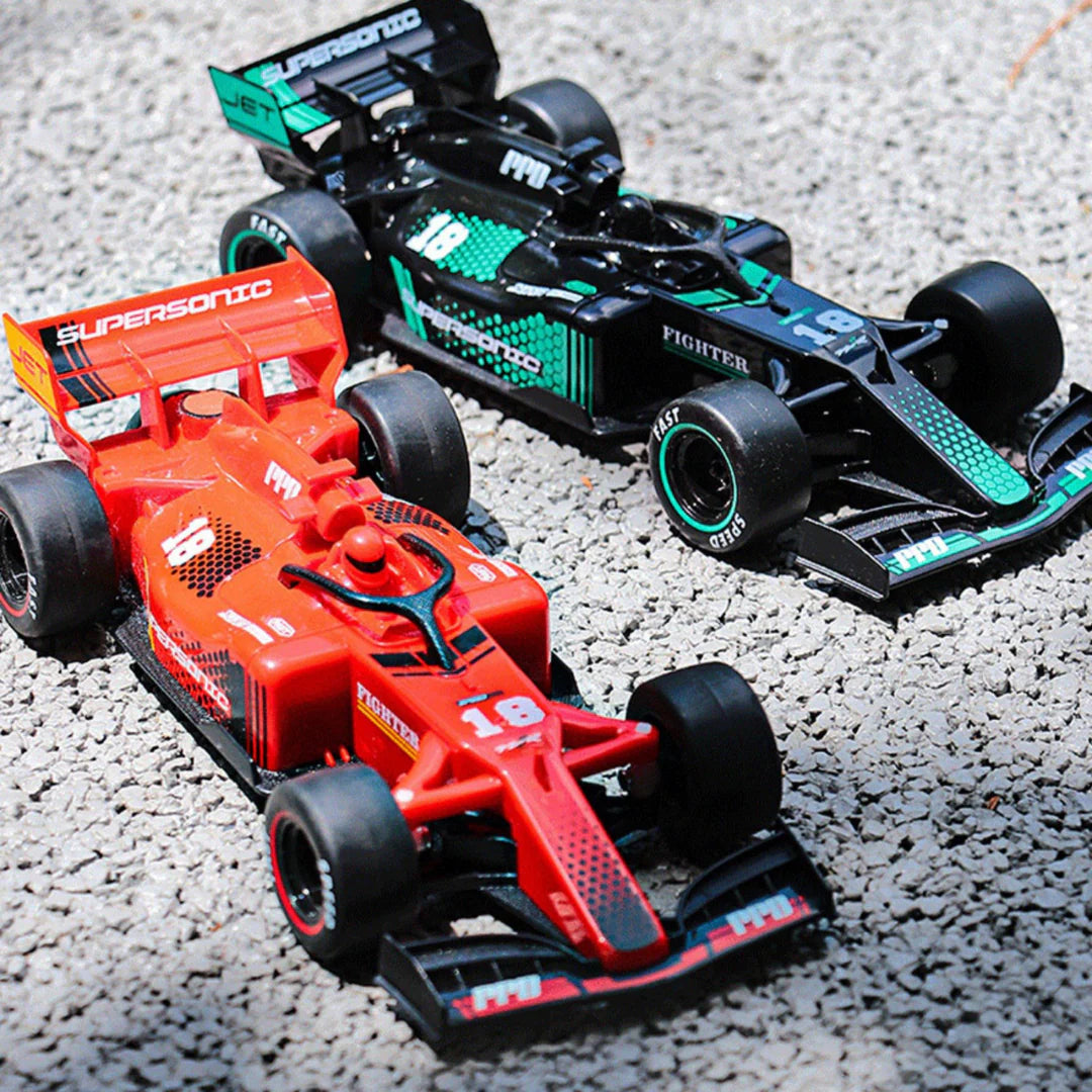 Drift Spray F1 Formula Remote Control Racing Car Rechargeable Multicolor