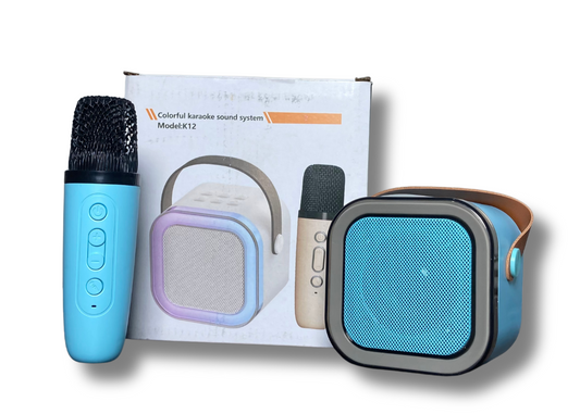 K12 3-in-1 Wireless Karaoke Mic with RGB Speaker