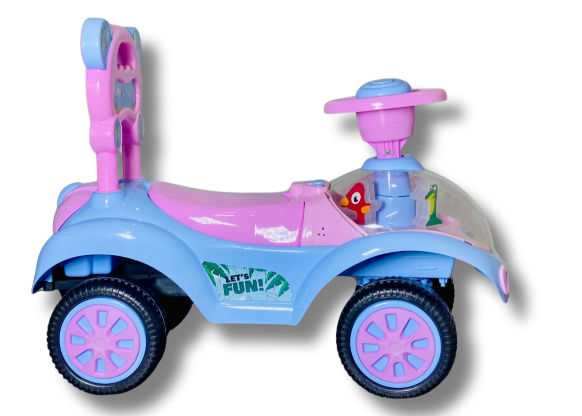 🚗✨ Kids Ride-On Car – 4-Wheel Foot-to-Floor with Lights & Sound