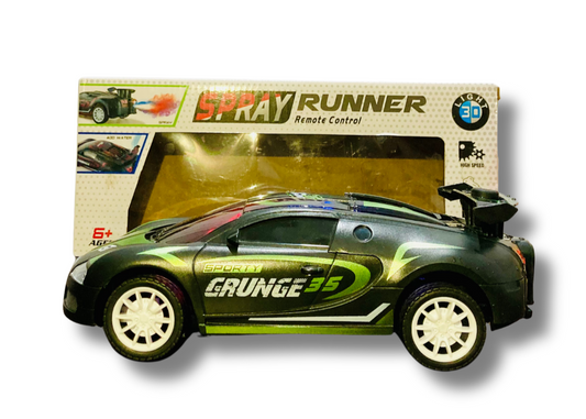 RC Spray Runner Car with Sounds Lights and Smoke-Remote Control Car for Kids