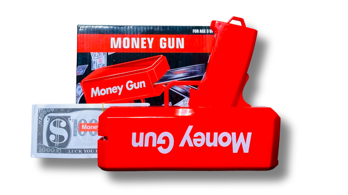 Supreme Money G.u.n Cash Cannon G.u.n with 100PCS Money Spray G.u.n Make It Rain G.u.n Money Toy G.u.n Cash G.u.n