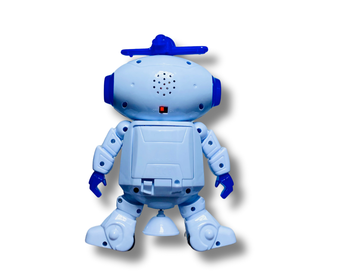 Toysery Electronic Walking Dancing Robot Toys With Music Lightening For Kids Boys Girls Toddlers, Battery Operated Included
