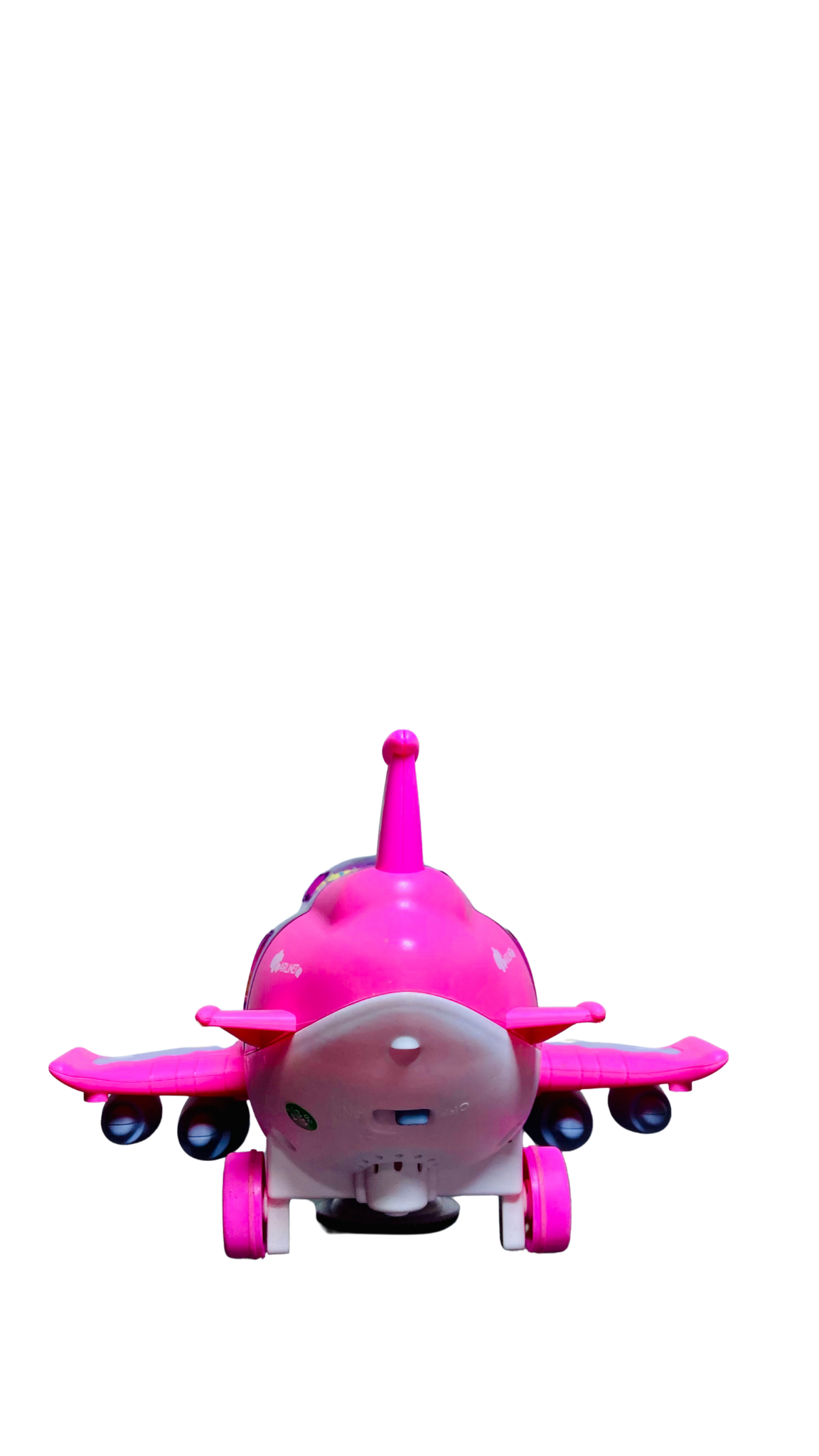 Ynybusi Pink Airplane Toys for Toddlers 1-3-5, Toy Airplane for 4-8 Year Old Boys Girls Birthday, Toddler Toys Bump and Go Action Air Plane with LED Flashing Lights &amp; Sounds (Pink)