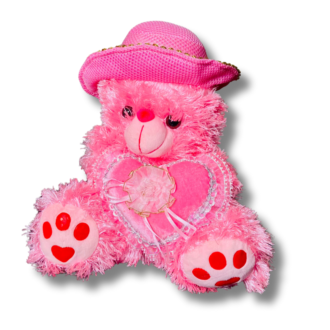 🌸 Sweet Pink Teddy Bear – Adorable Plush Companion