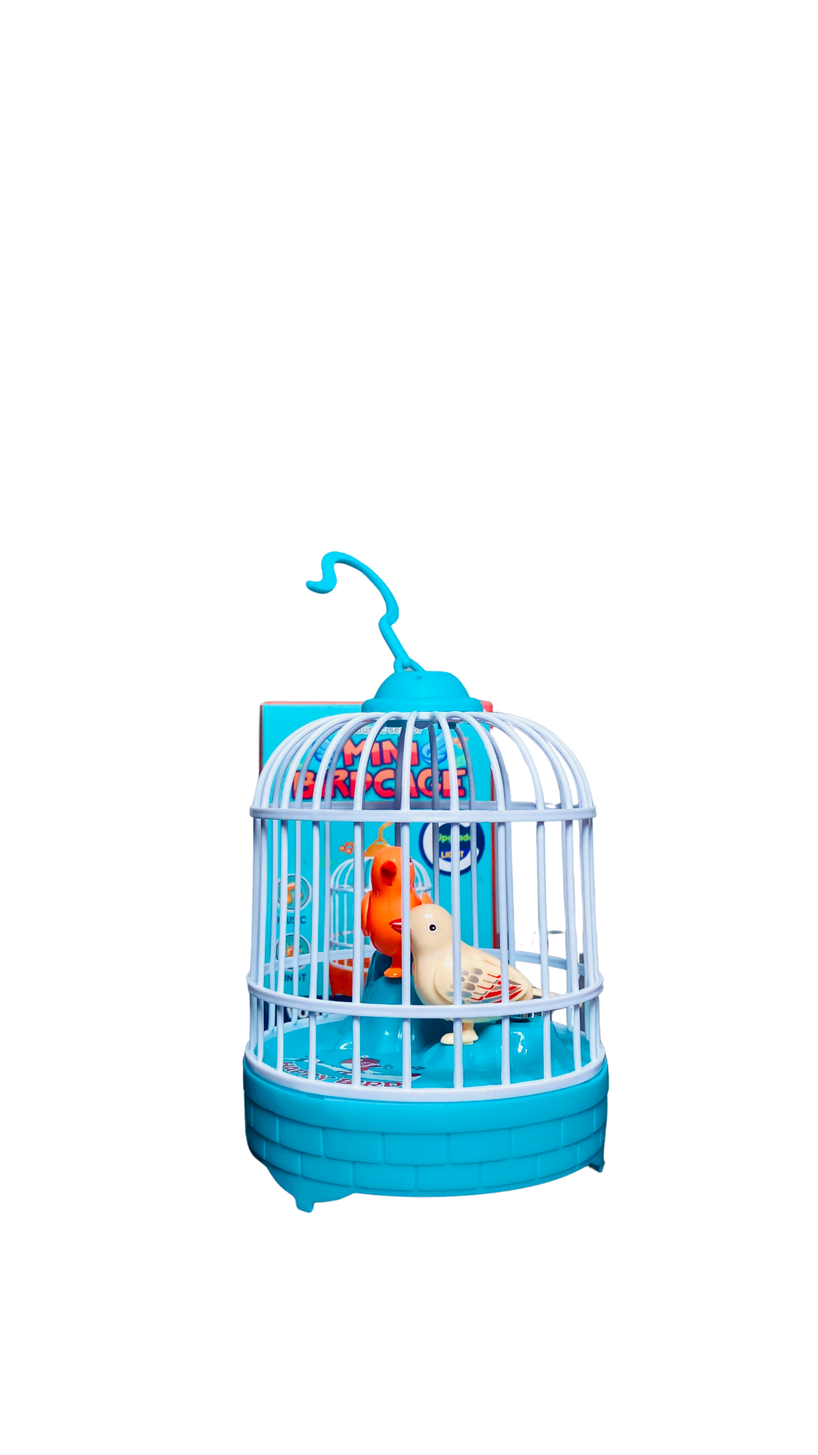 Mini Bird Cage Toy For Kids With Lights And Music Moving Birds