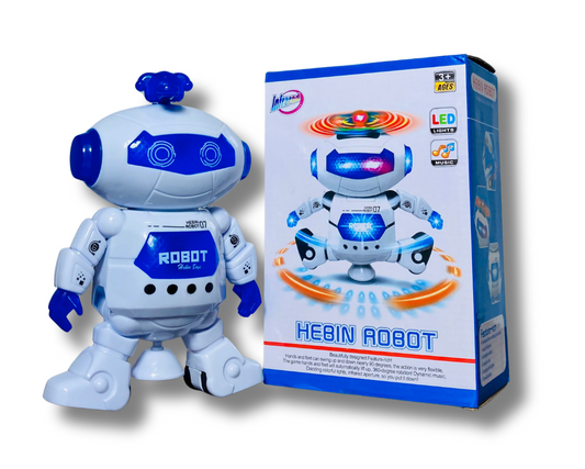 Toysery Electronic Walking Dancing Robot Toys With Music Lightening For Kids Boys Girls Toddlers, Battery Operated Included