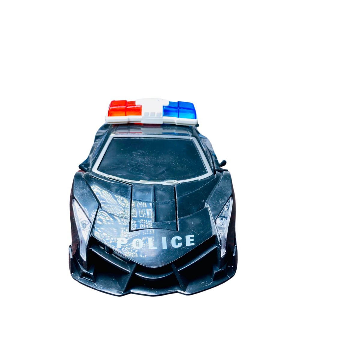 POLICE Venom God Of War Car Transform Robot with Realistic Sound and Lights